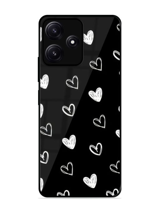 Scattered Hearts Glossy Soft Edge Case for Poco M6 (5G) Chachhi