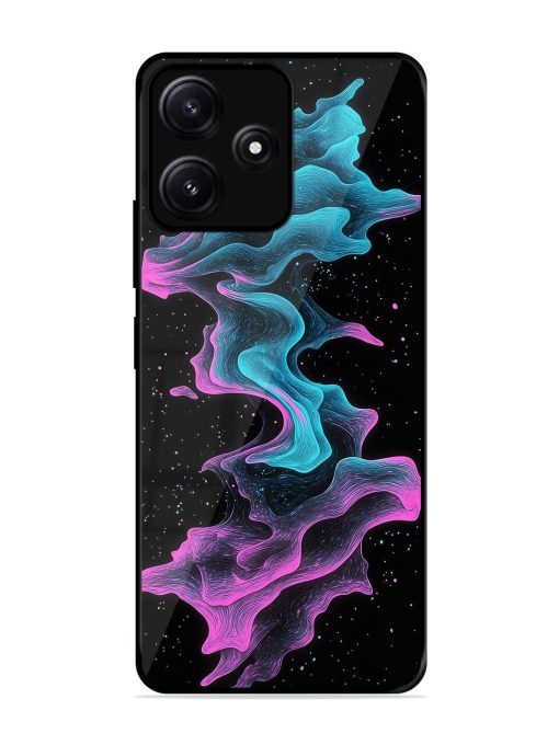 Cosmic Currents Glossy Soft Edge Case for Poco M6 (5G) Chachhi