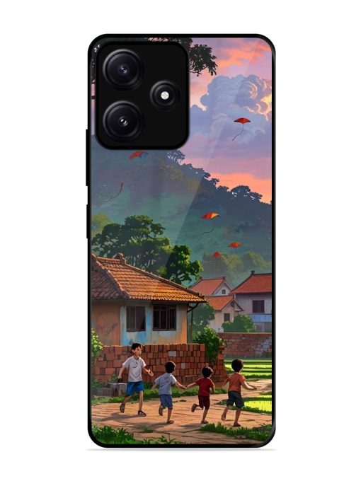 Sunset Play Glossy Soft Edge Case for Poco M6 (5G) Chachhi