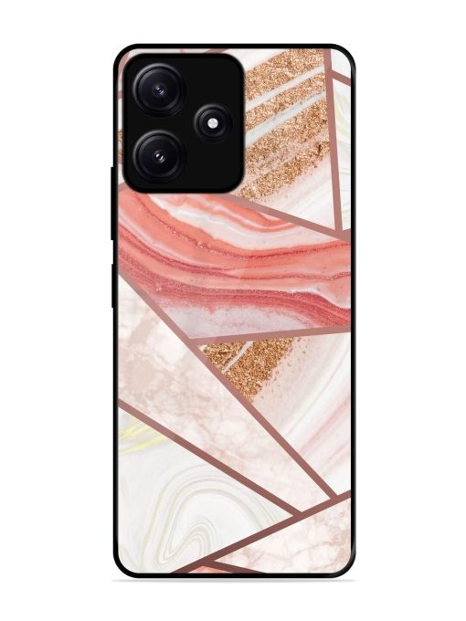 Rosy Mosaic Glossy Soft Edge Case for Poco M6 (5G) Chachhi