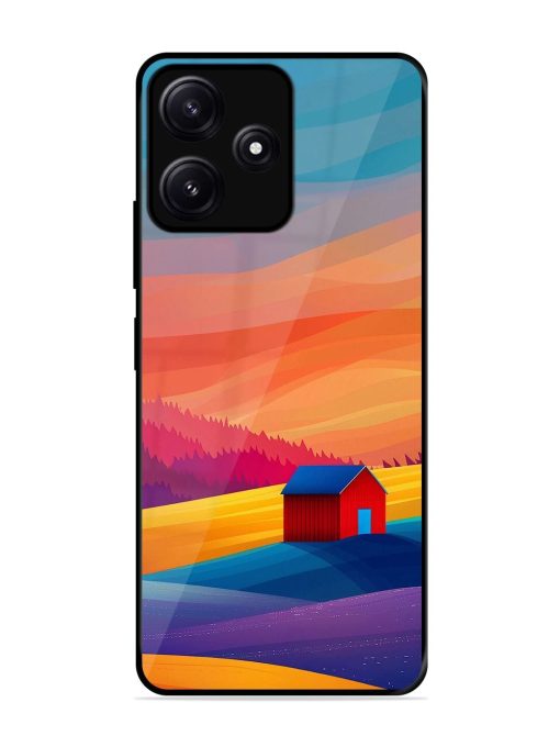 Sunset Solitude Glossy Soft Edge Case for Poco M6 (5G) Chachhi