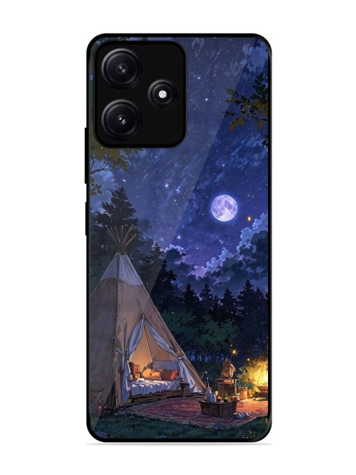 Moonlight Camping Glossy Soft Edge Case for Poco M6 (5G) Chachhi