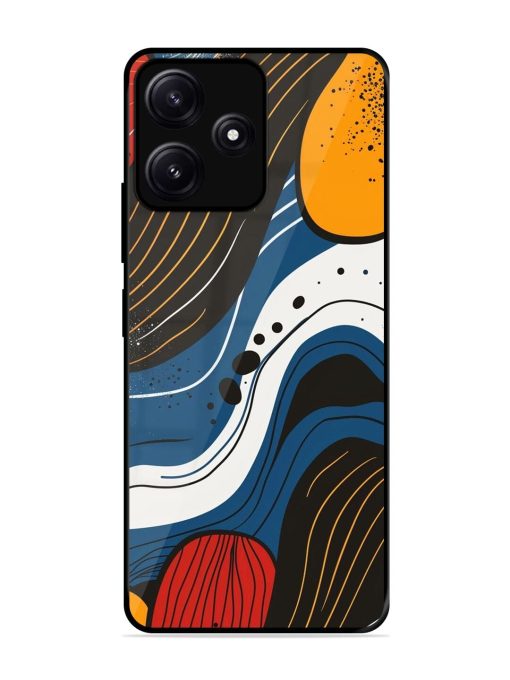 Abstract Expression Glossy Soft Edge Case for Poco M6 (5G)