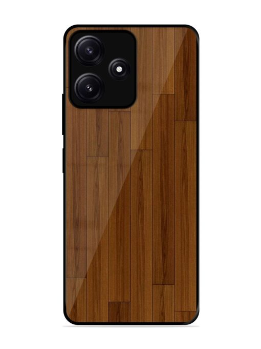 Warm Woodgrain Glossy Soft Edge Case for Poco M6 (5G) Chachhi