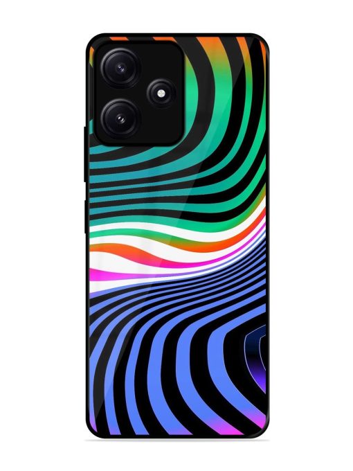 Psychedelic Waves Glossy Soft Edge Case for Poco M6 (5G) Chachhi