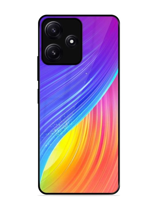 Neon Swirl Glossy Soft Edge Case for Poco M6 (5G) Chachhi