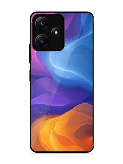 Cosmic Currents Glossy Soft Edge Case for Poco M6 (5G) Chachhi