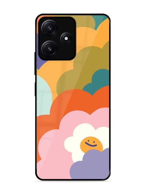 Happy Flower Power Glossy Soft Edge Case for Poco M6 (5G)