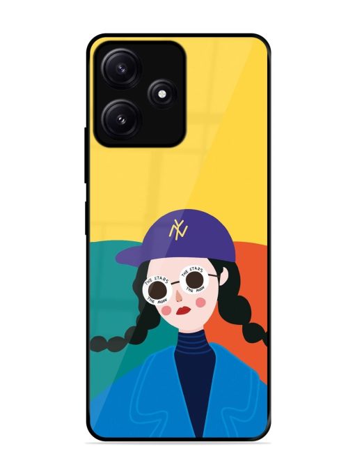 Starry-Eyed Girl Glossy Soft Edge Case for Poco M6 (5G) Chachhi