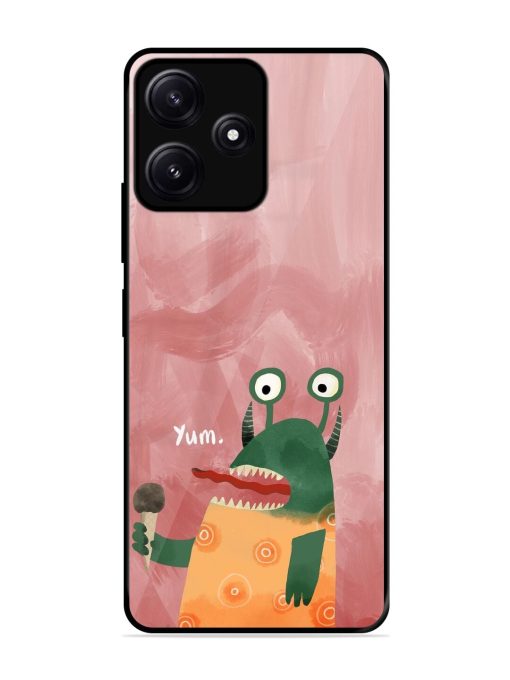 Hungry Monster Glossy Soft Edge Case for Poco M6 (5G) Chachhi