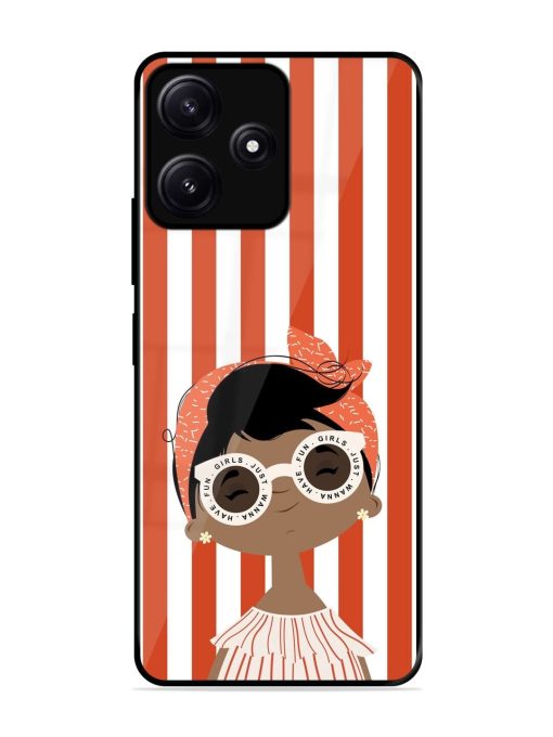 Girls Just Wanna Have Fun Glossy Soft Edge Case for Poco M6 (5G) Chachhi