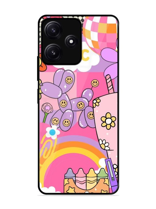 Whimsical Y2K Chaos Glossy Soft Edge Case for Poco M6 (5G) Chachhi