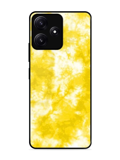 Golden Tie-Dye Twirl Glossy Soft Edge Case for Poco M6 (5G) Chachhi