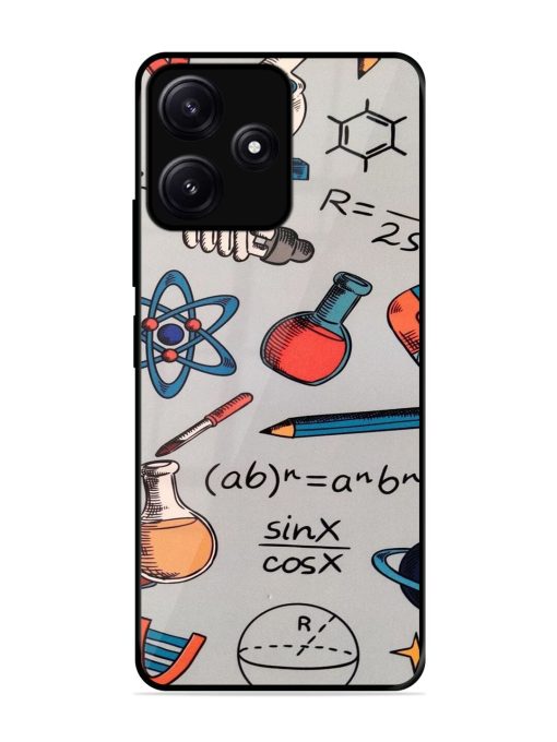 Science Doodle Delight Glossy Soft Edge Case for Poco M6 (5G) Chachhi