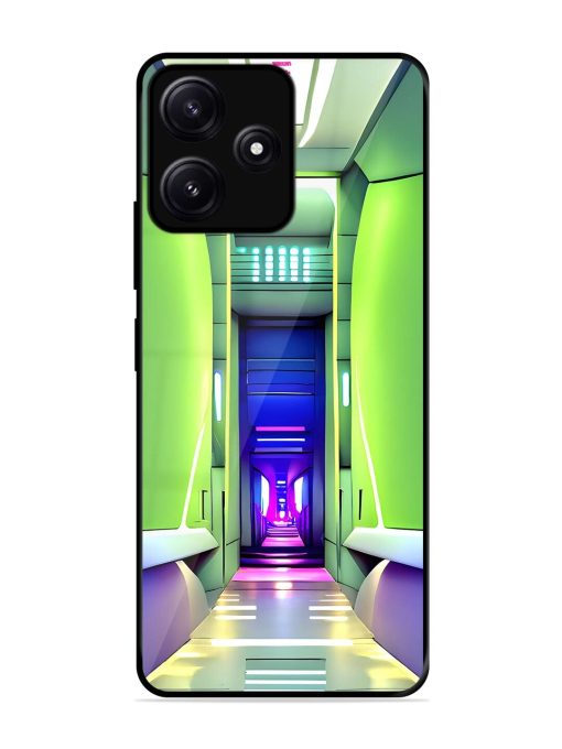 Neon Corridor Glossy Soft Edge Case for Poco M6 (5G) Chachhi