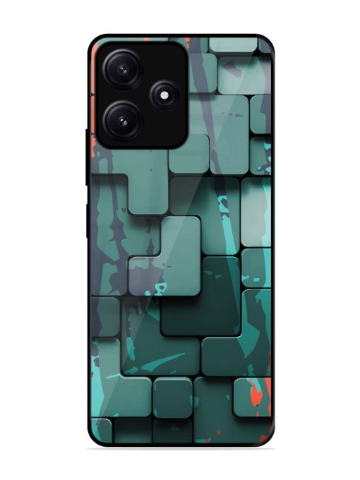 Abstract Geometric Mosaic Glossy Soft Edge Case for Poco M6 (5G) Chachhi