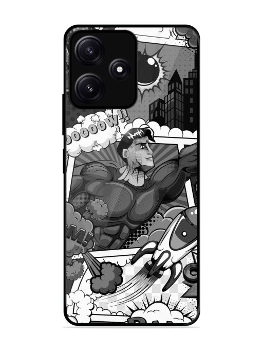 Comic Book Chaos Glossy Soft Edge Case for Poco M6 (5G) Chachhi