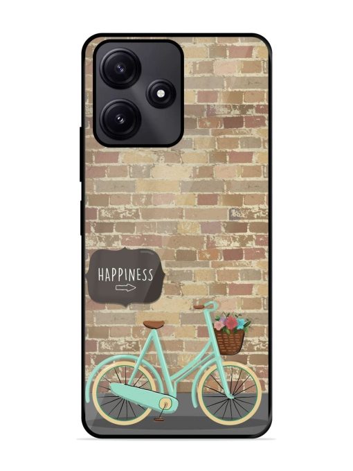 Pedaling Towards Happiness Glossy Soft Edge Case for Poco M6 Pro (5G) Chachhi