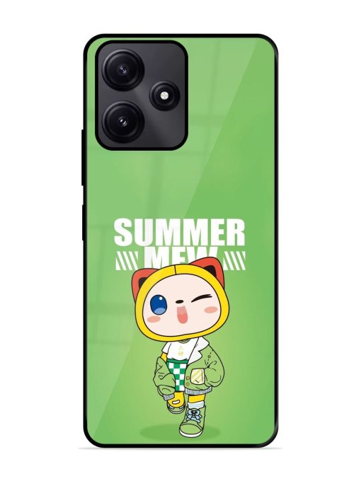 Purrfect Summer Glossy Soft Edge Case for Poco M6 Pro (5G) Chachhi