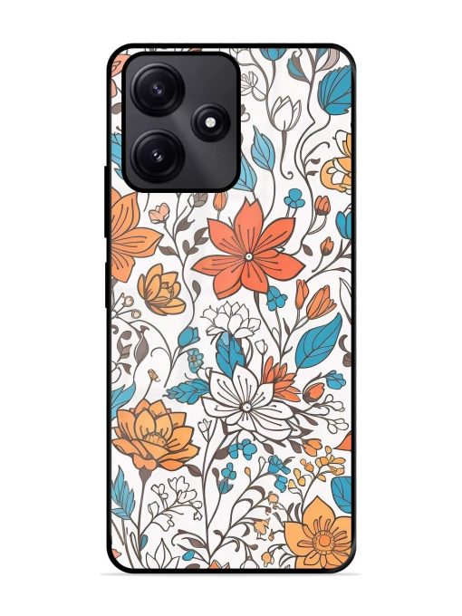 Floral Symphony Glossy Soft Edge Case for Poco M6 Pro (5G) Chachhi