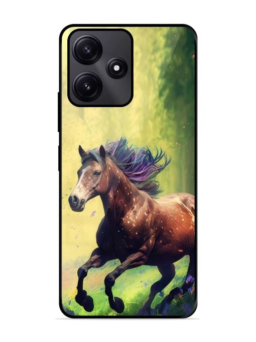 Enchanted Gallop Glossy Soft Edge Case for Poco M6 Pro (5G) Chachhi