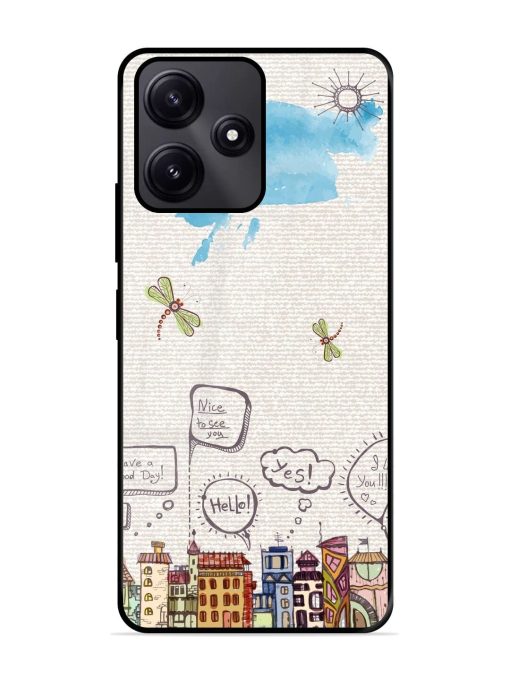 Doodle City Glossy Soft Edge Case for Poco M6 Pro (5G) Chachhi