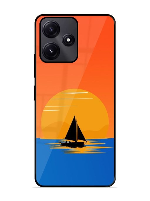 Sunset Sail Glossy Soft Edge Case for Poco M6 Pro (5G) Chachhi