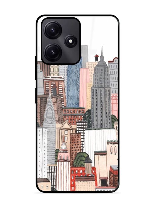 Cityscape Dreams Glossy Soft Edge Case for Poco M6 Pro (5G) Chachhi