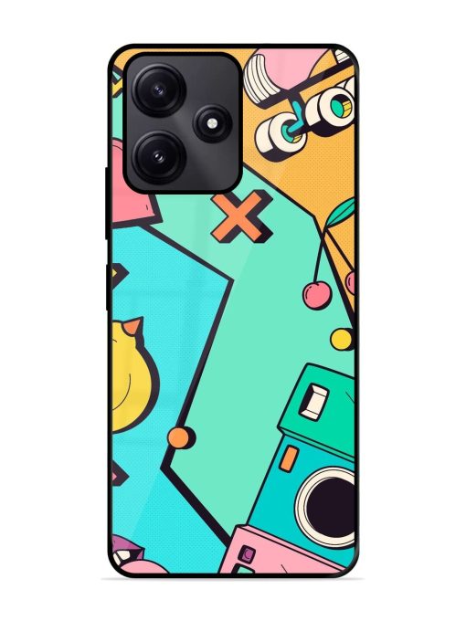 Retro Remix Glossy Soft Edge Case for Poco M6 Pro (5G) Chachhi