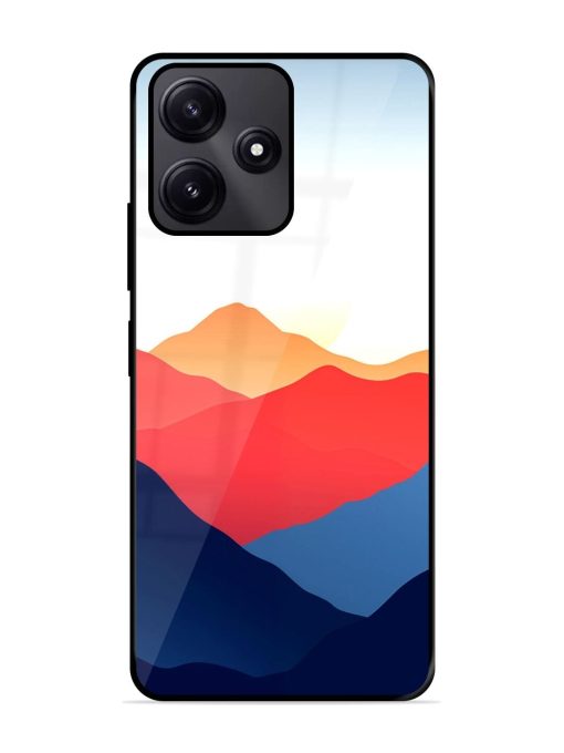 Sunset Peaks Glossy Soft Edge Case for Poco M6 Pro (5G)