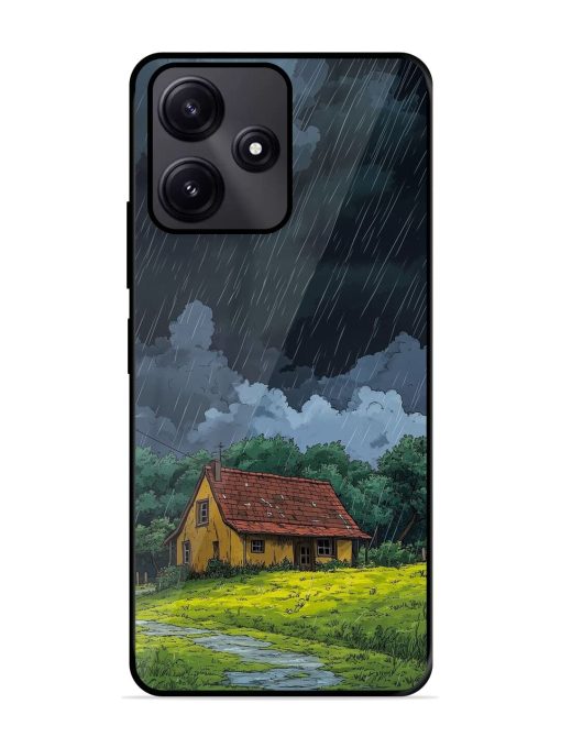 Rainy Day Retreat Glossy Soft Edge Case for Poco M6 Pro (5G) Chachhi