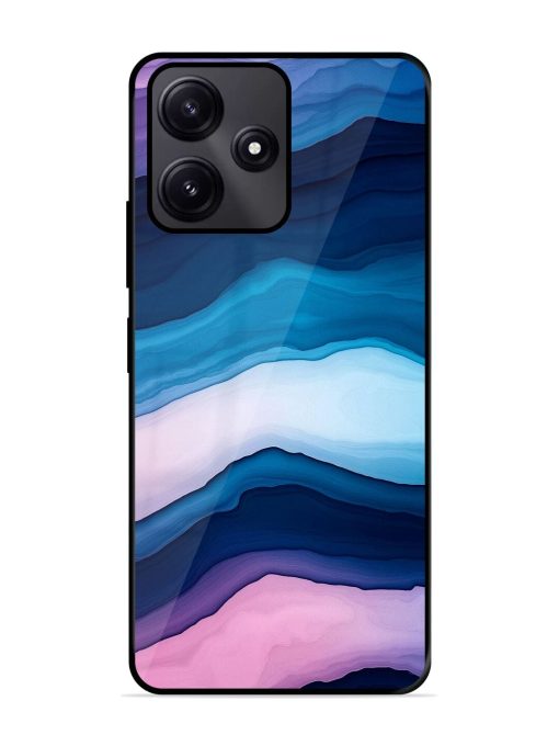 Oceanic Layers Glossy Soft Edge Case for Poco M6 Pro (5G) Chachhi