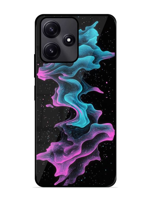 Cosmic Currents Glossy Soft Edge Case for Poco M6 Pro (5G) Chachhi