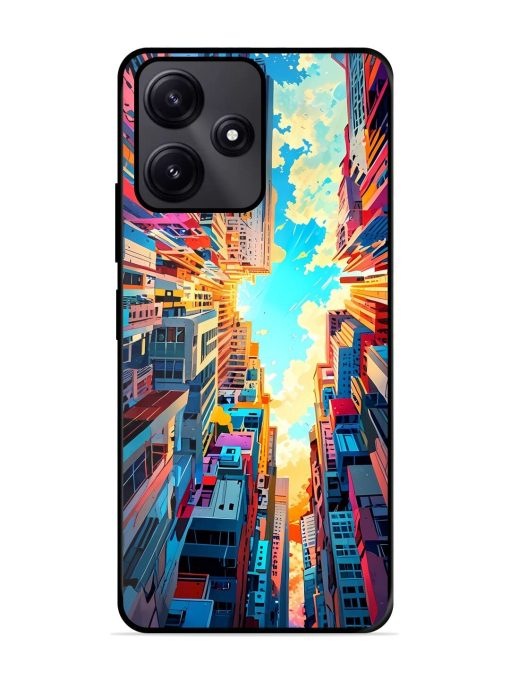 Skyward City Glossy Soft Edge Case for Poco M6 Pro (5G) Chachhi