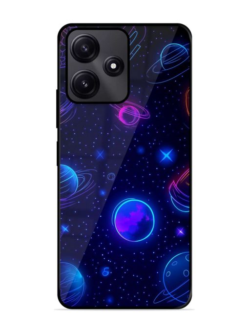 Neon Cosmos Glossy Soft Edge Case for Poco M6 Pro (5G) Chachhi