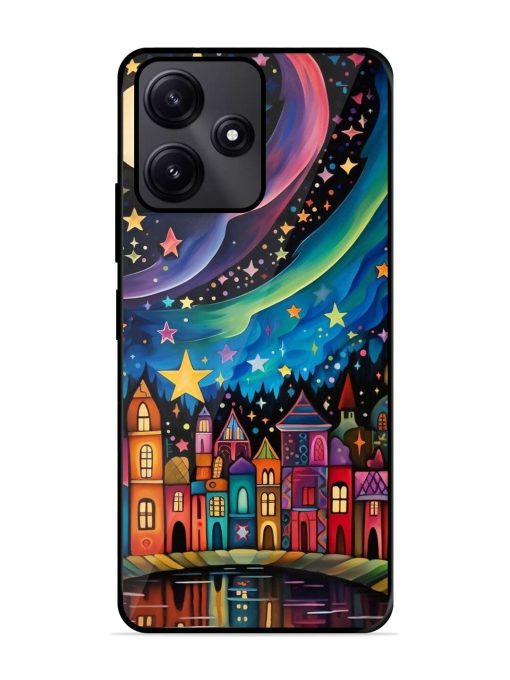 Starlit Village Glossy Soft Edge Case for Poco M6 Pro (5G)