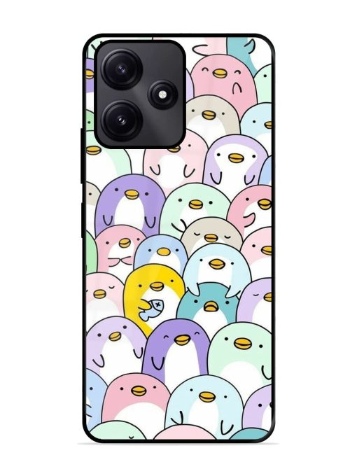 Penguin Party Glossy Soft Edge Case for Poco M6 Pro (5G) Chachhi