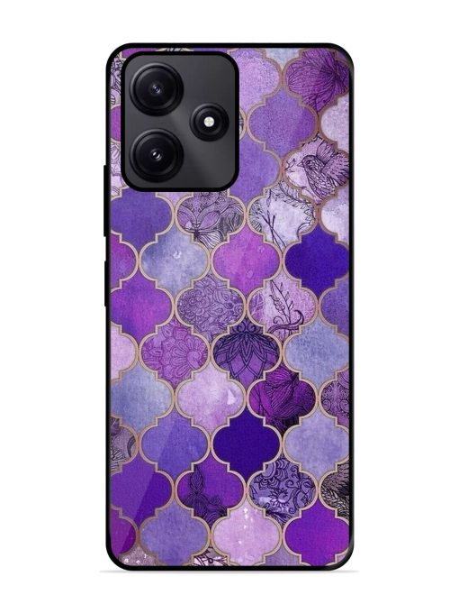 Purple Mosaic Magic Glossy Soft Edge Case for Poco M6 Pro (5G) Chachhi