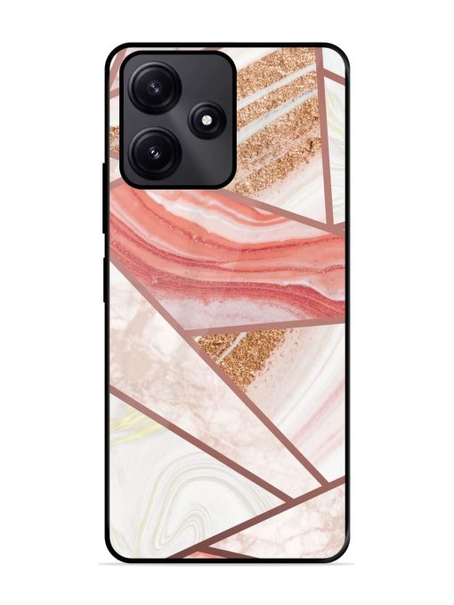 Rosy Mosaic Glossy Soft Edge Case for Poco M6 Pro (5G) Chachhi