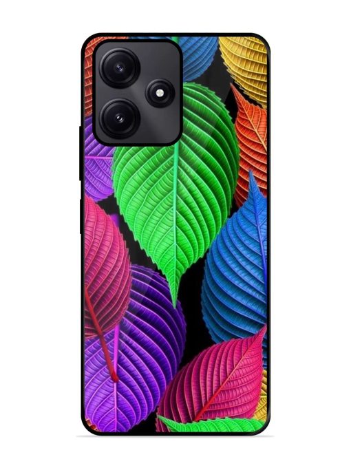 Rainbow Leaf Symphony Glossy Soft Edge Case for Poco M6 Pro (5G) Chachhi