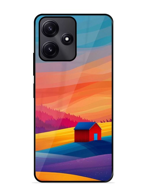 Sunset Solitude Glossy Soft Edge Case for Poco M6 Pro (5G) Chachhi