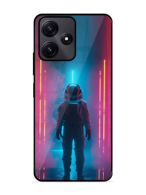 Neon Astronaut Glossy Soft Edge Case for Poco M6 Pro (5G) Chachhi