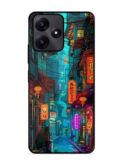 Neon Nightscape Glossy Soft Edge Case for Poco M6 Pro (5G) Chachhi