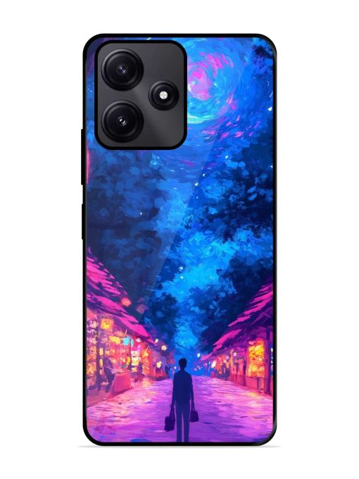 Neon Nightscape Glossy Soft Edge Case for Poco M6 Pro (5G) Chachhi