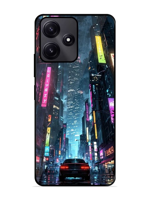 Neon Nightscape Glossy Soft Edge Case for Poco M6 Pro (5G) Chachhi