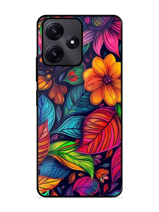 Rainbow Of Blooms Glossy Soft Edge Case for Poco M6 Pro (5G) Chachhi