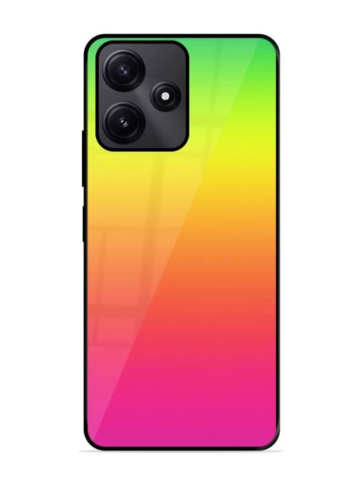 Rainbow Gradient Glossy Soft Edge Case for Poco M6 Pro (5G) Chachhi