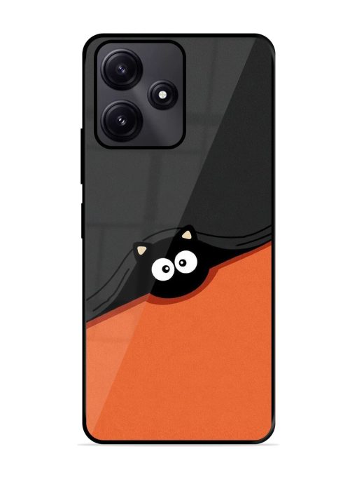 Peek-A-Boo Kitty Glossy Soft Edge Case for Poco M6 Pro (5G) Chachhi