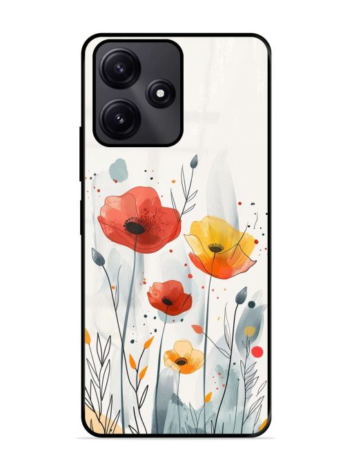 Poppy Fields Glossy Soft Edge Case for Poco M6 Pro (5G) Chachhi