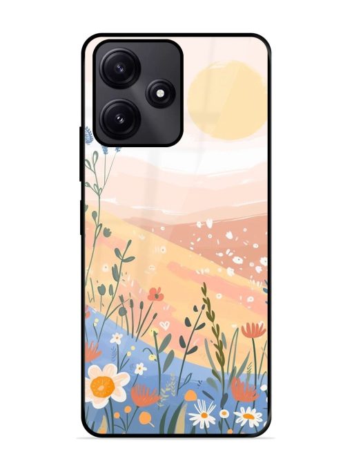 Golden Hour Blooms Glossy Soft Edge Case for Poco M6 Pro (5G) Chachhi